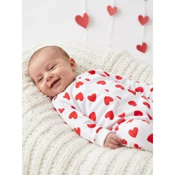 Sinsay - Bavlněný kojenecký overal - bílá - 002HH-00X - 002HH-00X-74