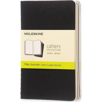 Kancelářské potřeby Moleskine, Nelinkované sešity Moleskine Cahier Journals P černé 3 ks - Formadore