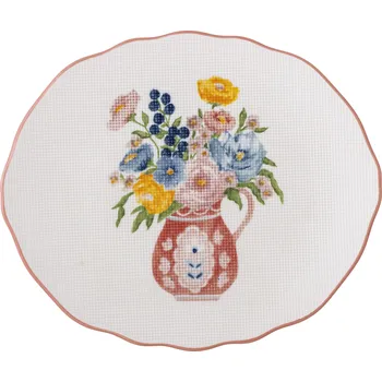 Stolování Bloomingville, Snídaňový talíř Dorothy 20 cm bílo-červený - Formadore