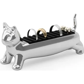 Šperkovnice Umbra, Stojan na prsteny Ali Cat stříbrný - Formadore