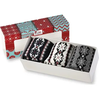 Dámské ponožky Dárkové balení dámských ponožek 3v1 NATURAL Wooline Wool 10 Velikost ponožek: EUR 35-38