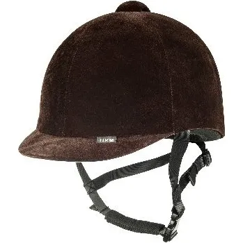 Jezdecká přilba Jezdecká helma HKM NEW SAMET černá Velikost: 54cm