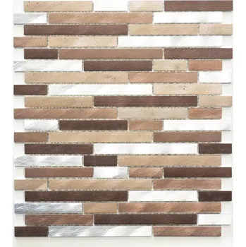 Obklad Mozaika WzorcowniaStudio 29,8 x 33,8 cm, odstíny hnědé a béžové