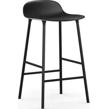Barová židle Normann Copenhagen, Barová židlička Form ocelové nohy 65 cm černá - Formadore