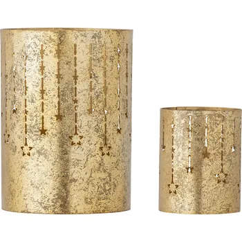 Bytová dekorace Bloomingville, Svícny na tealighty Mista, zlaté, 2 ks - Formadore