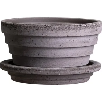 Květináč Bergs Potter, Malý květináč Planet Mars s podstavcem 12 cm šedý - Formadore