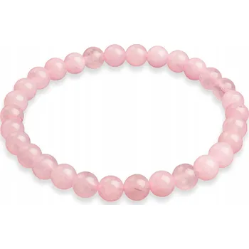 Náramek Náramek z přírodního růžového křemene, 5.5-6 cm, 8 mm, 1 Ks