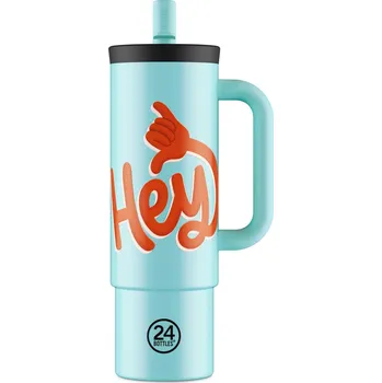 24Bottles, Termohrnek Straw Hey, 800 ml, modrý - Formadore