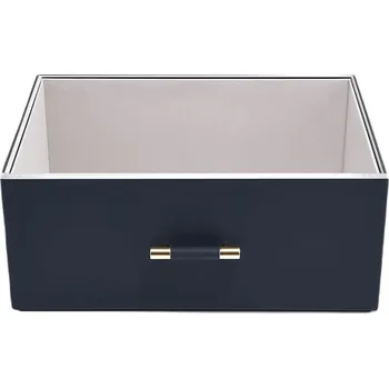 Úložný box Stackers, Box na skladování potravin Stackers Handled Pebble s akrylovým víkem supersize tmavomodré - Formadore