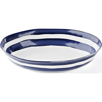 Nádobí Guzzini, Servírovací mísa Riviera s pruhy 32 cm bílo-námořnicky modrá - Formadore