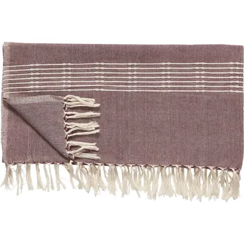 deka Hübsch, Pléd Hübsch pruhovaný s třásněmi vínově červený - Formadore