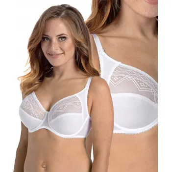Dámské spodní prádlo Gaia podprsenka s měkkými košíčky bílá velikost 70I