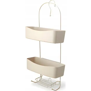 police KOVOVÁ POLICE DO KOUPELNY 24 X 12 X 59 CM SE DVĚMA PP KOŠÍKY