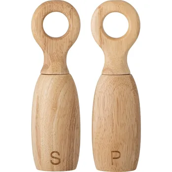 Mlýnek na koření Bloomingville, Mlýnky na sůl a pepř Martim z kaučukového dřeva 2 ks - Formadore