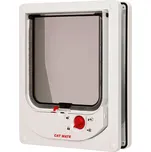 Dvířka plastová pro kočky Cat Mate, 4-cestná, bílá