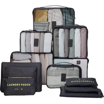 Sada 12 kusů organizérů do kufrů, balících kostek do kufru Cestovní doplňky Organizér do kufru