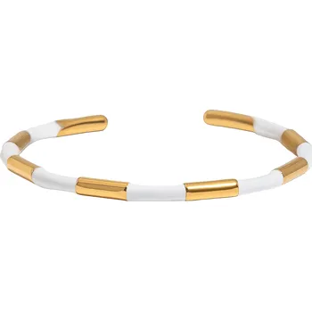 Náramek ELENYS Pure Line – pozlacený náramek 18K žluté zlato Délka náramku: 16-17,5 cm / vnitřní průměr 5,51 cm