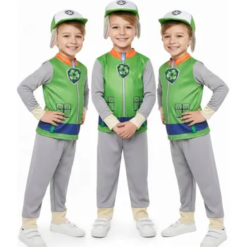 Karnevalový kostým Tlapková patrola KOSTÝM ROCKY PŘEVLEK KOSTÝM NA PÁRTY 3v1 velikost M 110-116