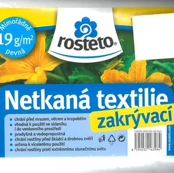 Mulčovací textilie BÍLÁ NETKANÁ TEXTILIE 10 x 1,6m