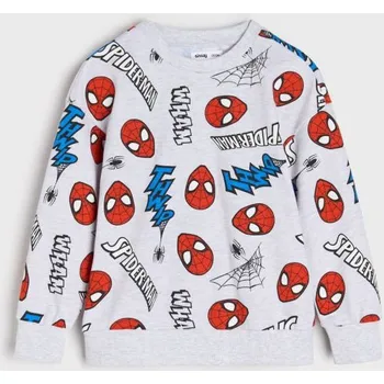 Chlapecká mikina Sinsay - Mikina typu crewneck Spider-Man - šedá - 119FC-09M - 119FC-09M-134