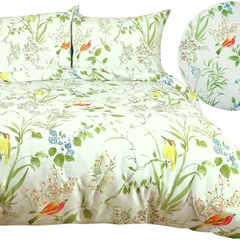 Povlečení Povlečení bavlněné 140x200 COTTONLOVE květy louka bílá barevná