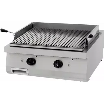Kuchyňský gril Maxima Gril na lávový kámen - plynový - dvojitá jednotka - hloubka 70 cm | 09398000