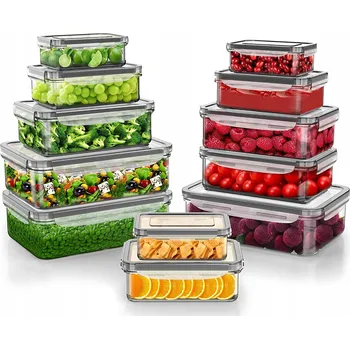 Dóza na potraviny 12 x Nádoby na Uskladnění Potravin, Krabička do lednice Organizér