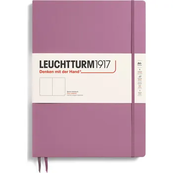 Diář Leuchtturm 1917, Notes hladký v tvrdých deskách Leuchtturm 1917 A4+, 123 stran, špinavě růžový, 100 g/m² - Formadore