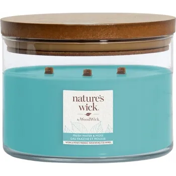 Svíčka Sójová vonná svíčka FRESH WATER & MOSS Woodwick 1 ks