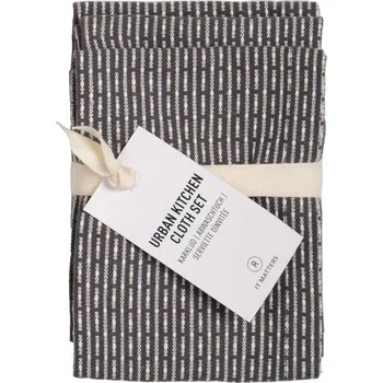 The Organic Company, Kuchyňské utěrky Urban 18 x 35 cm šedé 3 ks - Formadore