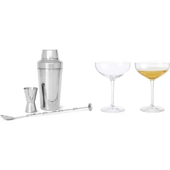 Sklenice Kähler, Barmanské potřeby GC Barware se 2 sklenicemi na šampaňské 5 dílů - Formadore