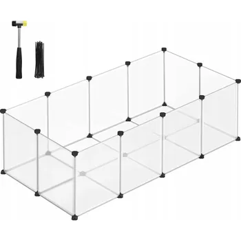 Modulární Ohrádka Kotec Výběh pro Malé Zvířata Hlodavce Křečka Morče