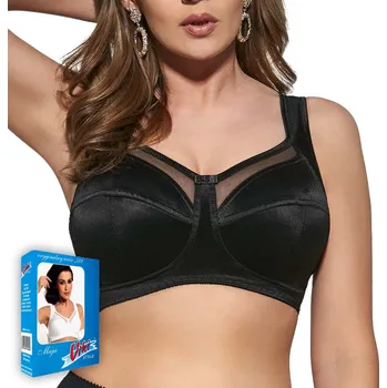 Podprsenka Viki Měkká podprsenka bez kostic pohodlná Maja 582 černá 80J