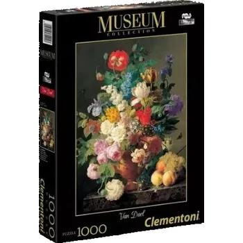 Puzzle PUZZLE 1000 DÍLKŮ LOUVRE MUZEUM KVĚTINOVÁ MÍSA CLEMENTONI