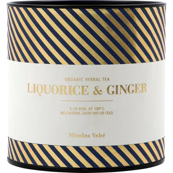 Nápoj Nicolas Vahe, Bylinkový čaj bio Liquorice & Ginger v mušelínových sáčcích 20 ks - Formadore