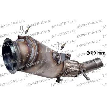 Výfukový systém BMW X1 E84 16i sDrive Montážní katalyzátor výfuku 1091738