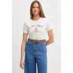 Bavlněné tričko Gant 4202568 béžová 01X, vel. M