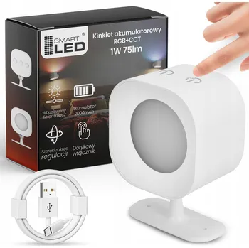 Nástěnné svítidlo Nástěnné svítidlo Smartled bílé s integrovaným LED zdrojem 1 W