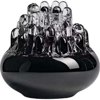 Svícen Kosta Boda, Stojan na čajovou svíčku Polar 20 cm černý - Formadore