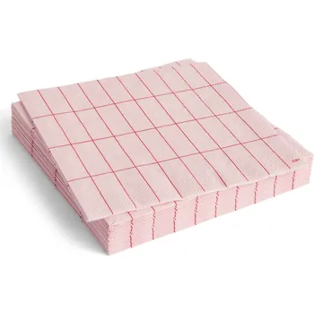 Papírový ubrousek Hay, Ubrousky Hay Pattern 40 x 40 cm, světle růžová kostka, 20 ks - Formadore
