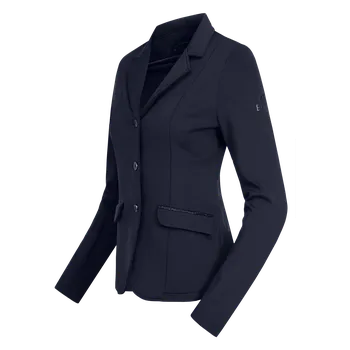 Jezdecké sako Sako závodní dámské Competition Lina, tm. modrá ELT Barva: tmavě modrá, Velikost: XXS