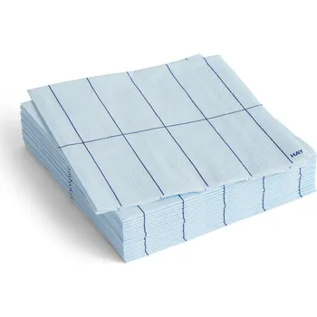 Papírový ubrousek Hay, Ubrousky Hay Pattern, 25 x 25 cm, modrá kostka, 20 ks - Formadore