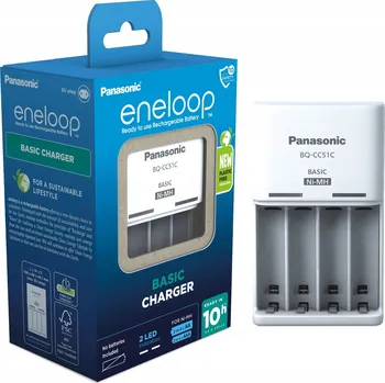 Nabíječka Panasonic BQ-CC51C pro 4 AA, AAA eneloop, bez baterií
