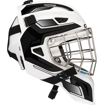 Chránič hlavy Brankářská hokejová maska CCM Axis F5 CCE White/Black Senior