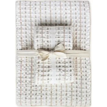 The Organic Company, Ručníky Big Waffle bílo-béžové 2 ks - Formadore