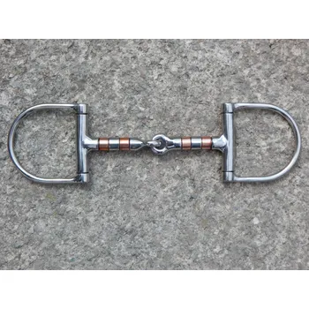 Udidlo pro koně Udidlo déčko nerez/měď s rolnami Velikost: 12,5