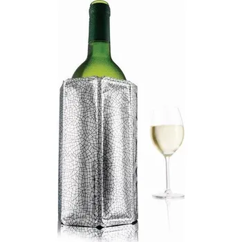 Chladič na víno Vacu Vin, Obal na vinnou láhev Rapid Ice stříbrný - Formadore