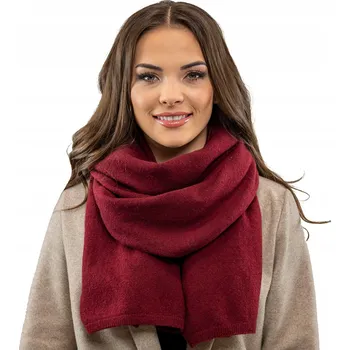 Šála Dámská šála teplá vlněná Vivisence 7101 bordó