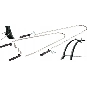 Blatník na kolo Sada blatníků SKS Velo 65 Mountain šedé, s úchyty