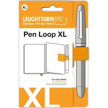 Diář Leuchtturm 1917, Samolepicí držák na propisku Leuchtturm 1917 XL, oranžový - Formadore